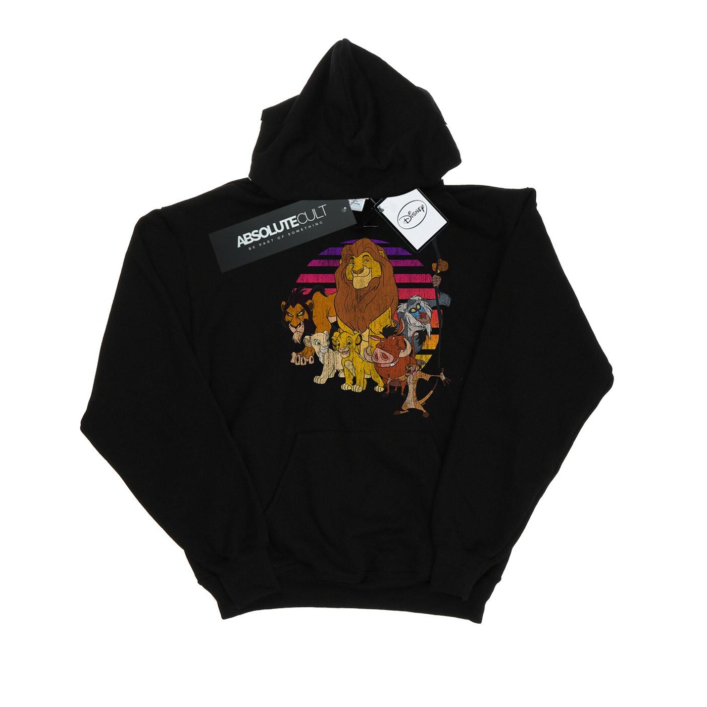 Thumbnail - Disney - "The Lion King Pride Family" Kapuzenpullover für Herren (Schwarz)