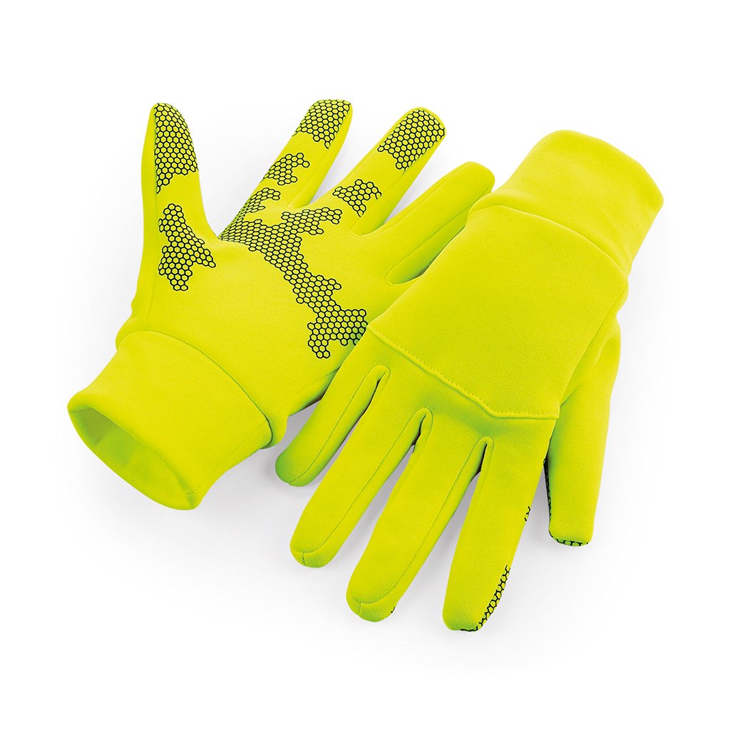 Thumbnail - Beechfield Unisex Erwachsene Softshell Sport Tech Handschuhe (Fluoreszierend Gelb)