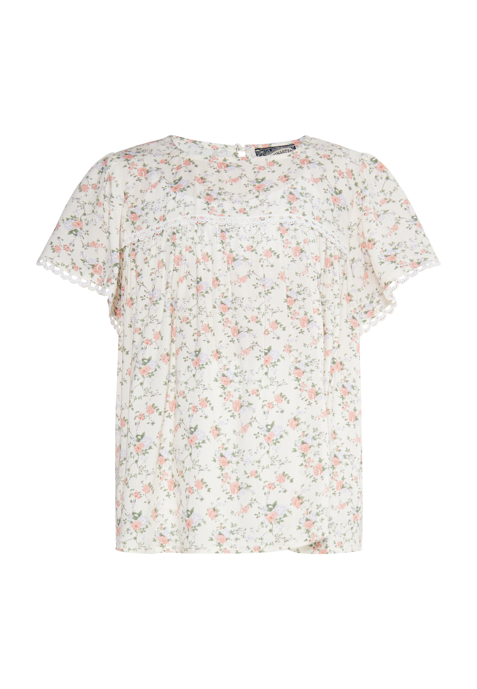 Thumbnail - Dreimaster Bluse Mädchen (Kids) weiße Blume