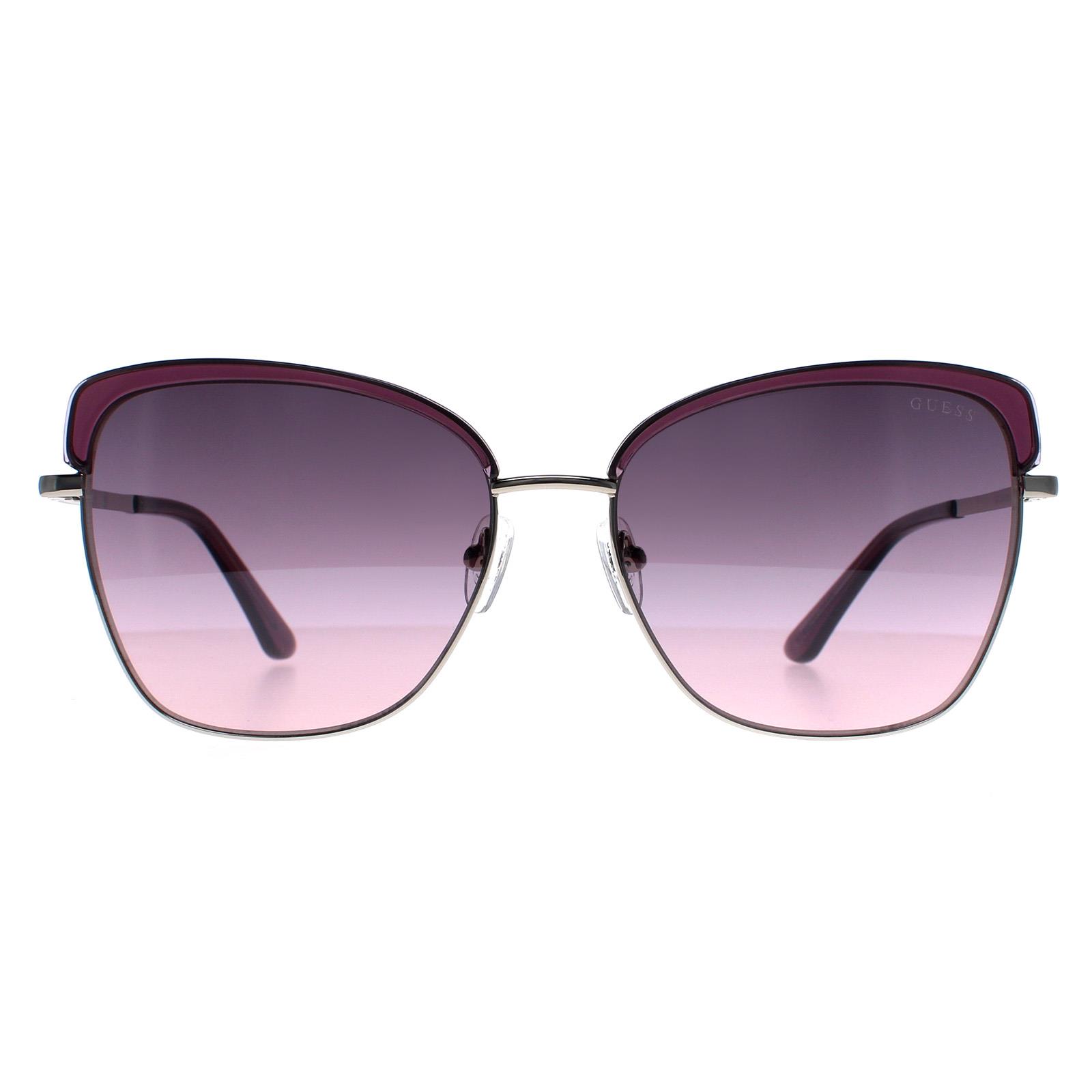 Thumbnail - Guess Square Womens Violett Bordeaux Spiegel GU7738