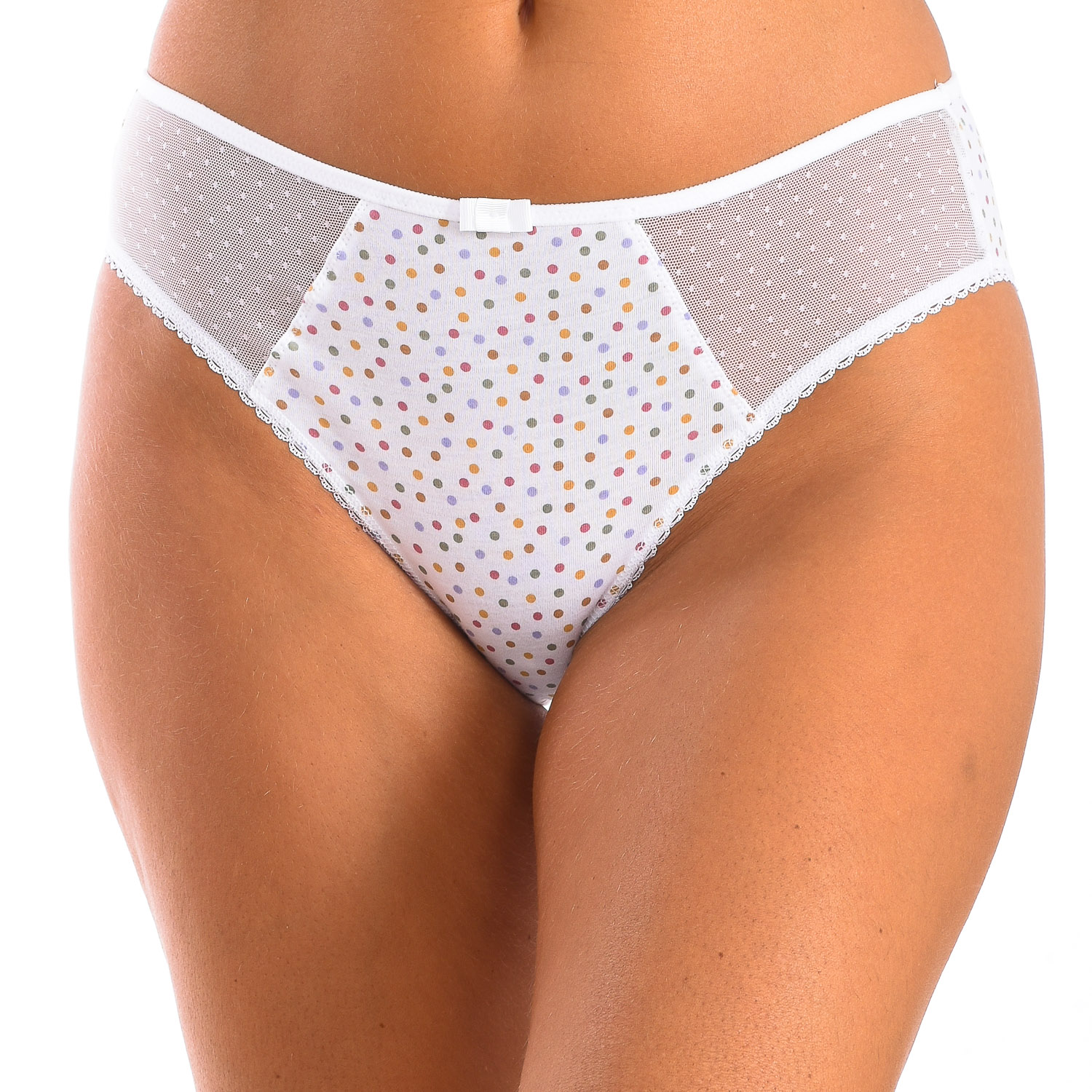 Thumbnail - Damenhöschen aus Bio-Baumwolle und Plumeti-Tüll Großzügig