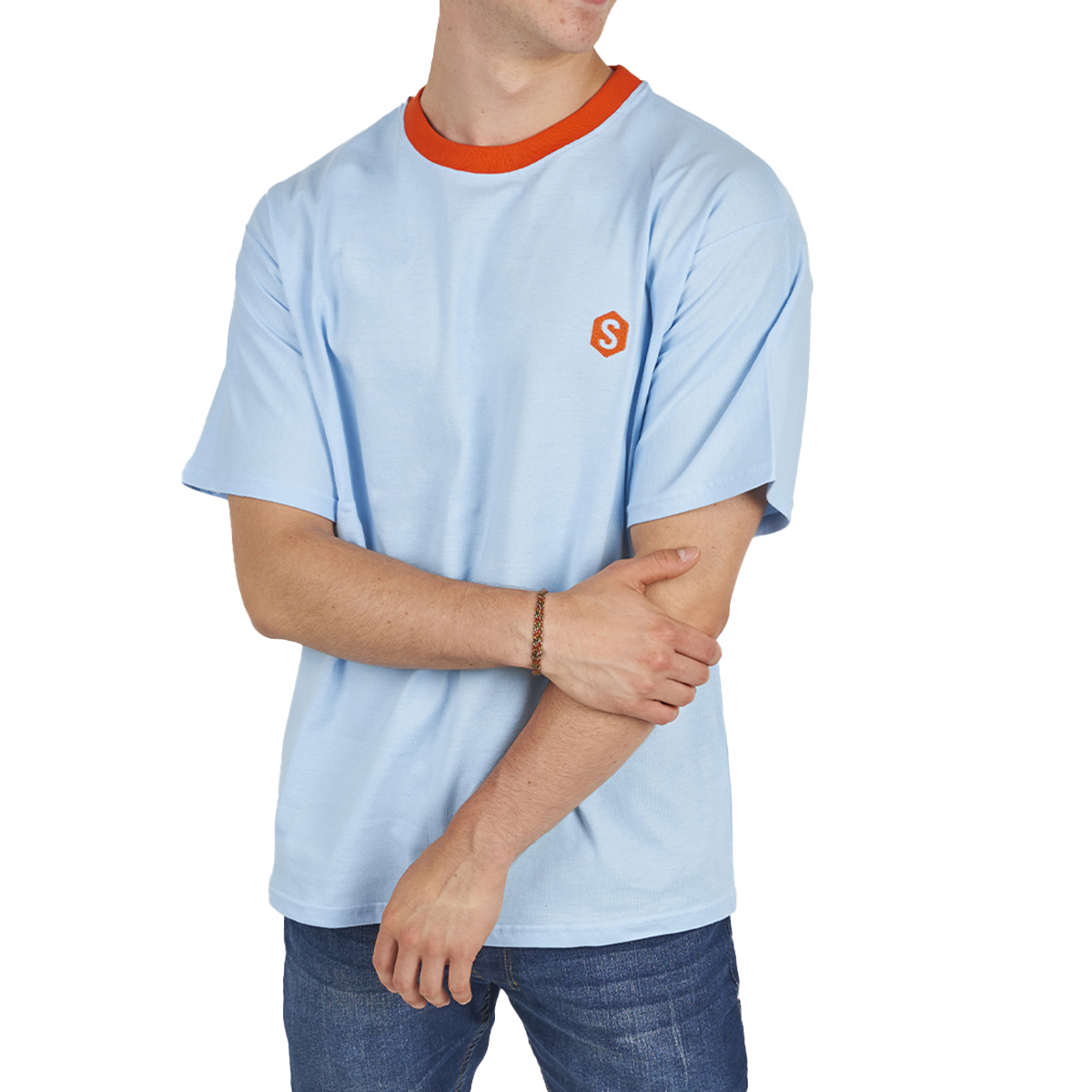 Superb BeHappy SPRBCA-2204 Överdimensionerad kortärmad t-shirt för män herr – bild 2