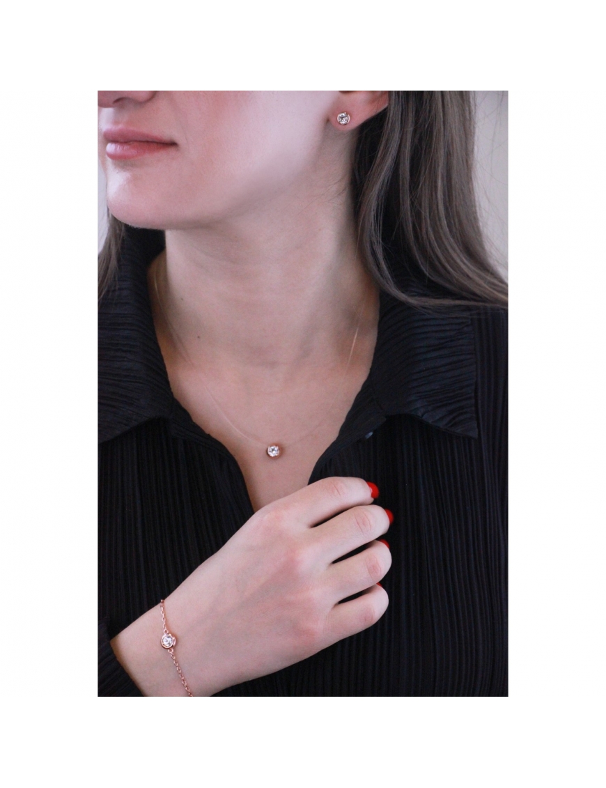 MYC Paris Moon Set roséguld och kristall armband dam – bild 2