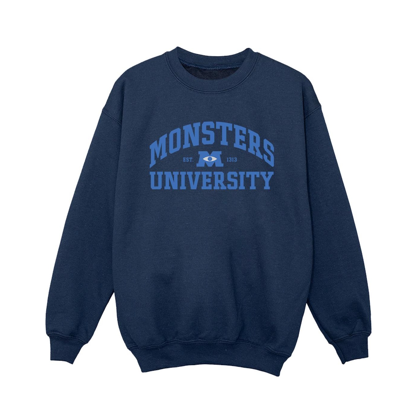 Disney - "Monsters University Logo" Sweatshirt für Jungen (Marineblau)