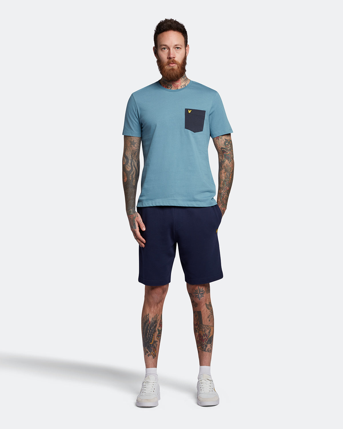 Thumbnail - Lyle & Scott Sweat Short Plus in Marineblau