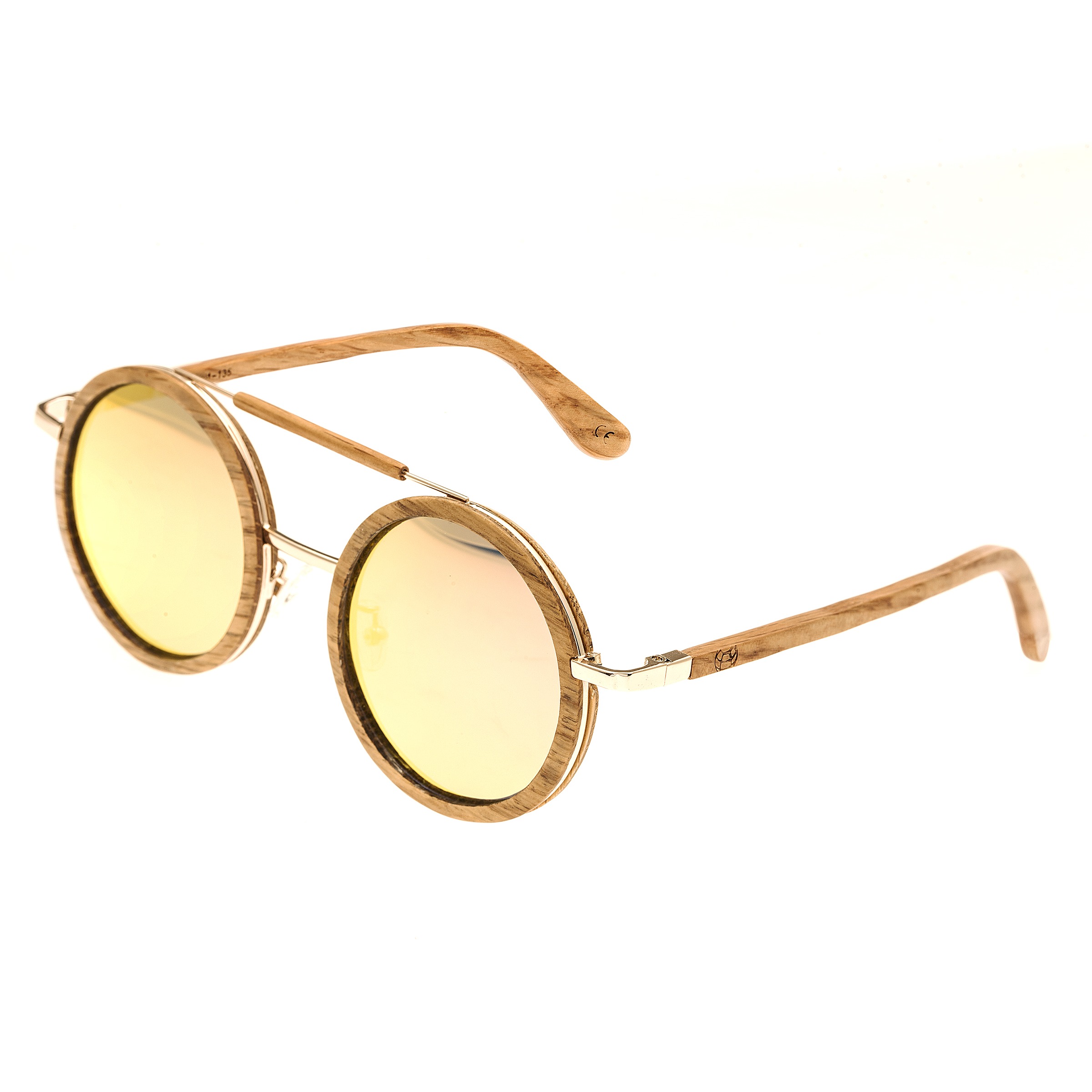 Earth Wood Unisex Bondi Polarized Sunglasses - Gold - One Size