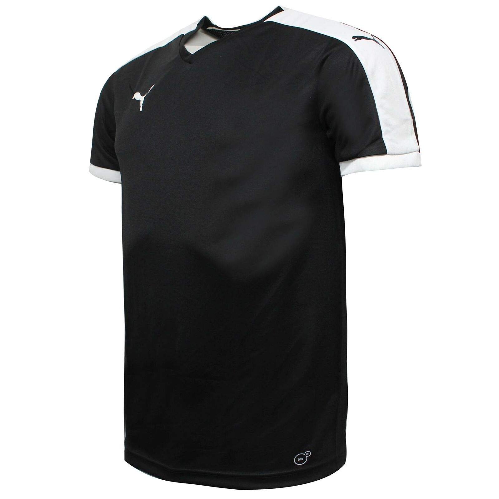 Puma Mens Pitch Short Sleeved Shirt Training Gym T-Shirt Black 702070 03 - Size Medium