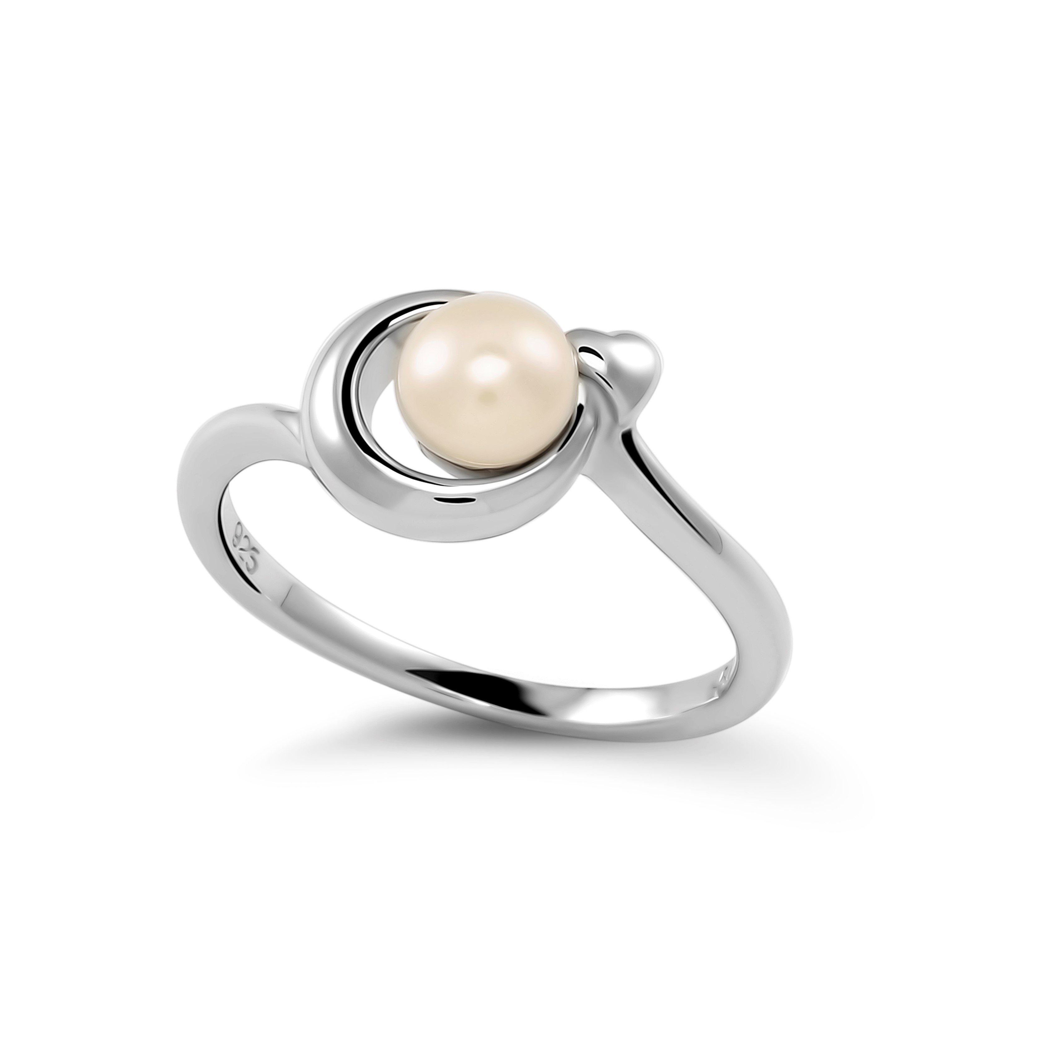 Thumbnail - Orphelia 'Mathilde' Damen-Ring aus 925er Sterlingsilber – Silber ZR-7510