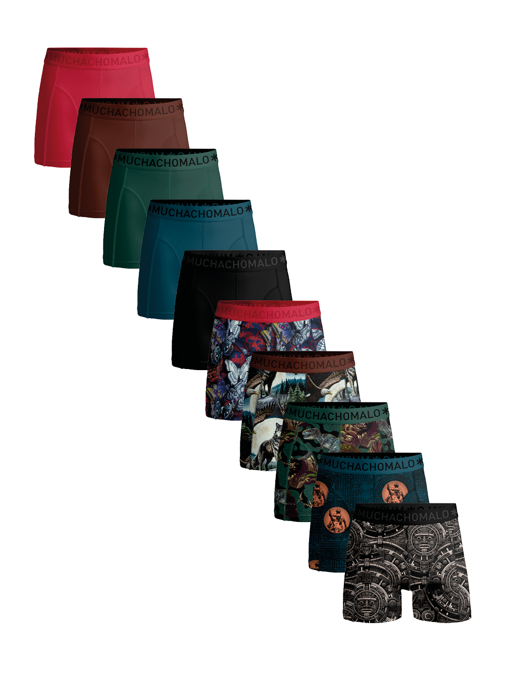 Thumbnail - Muchachomalo Herren Boxershorts – 10 Stück – Herren Unterhosen