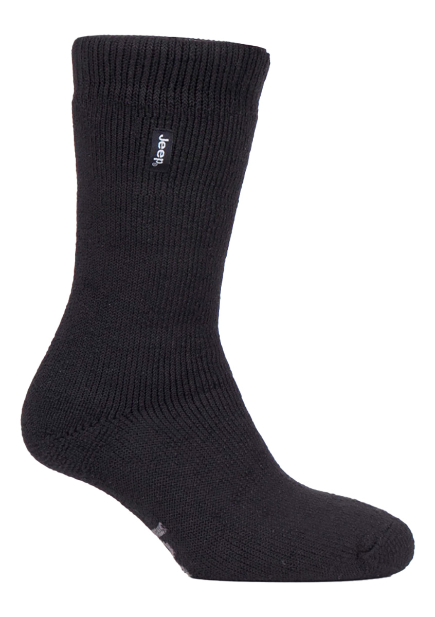 Thumbnail - Herren Thermostiefelsocken für den Winter | Jeep | Warme Hochleistungssocken | Ideal zum Wandern - Schwarz