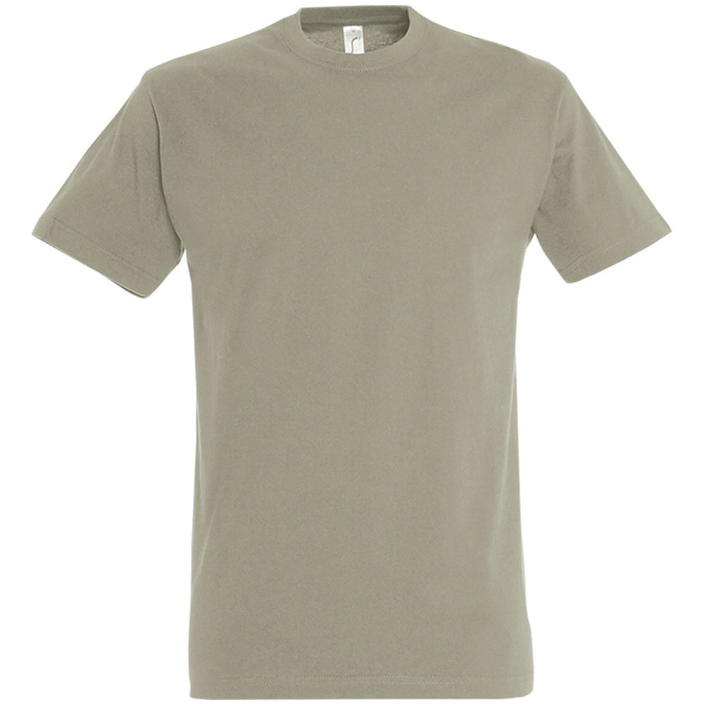Sols Mens Imperial Heavyweight Short Sleeve T-Shirt (Khaki)