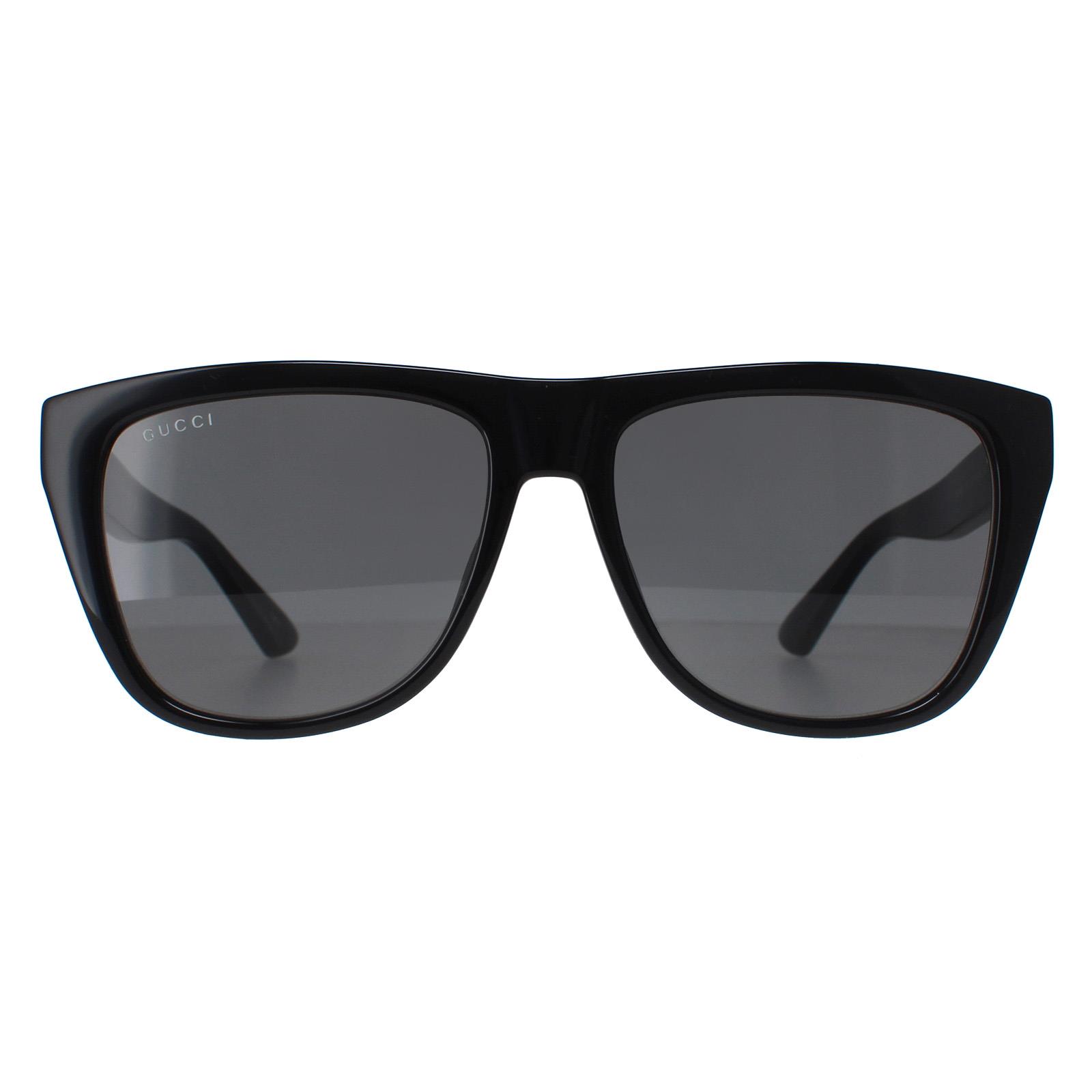 Thumbnail - Gucci Rectangle Herren Schwarz Rauchen GG1345S