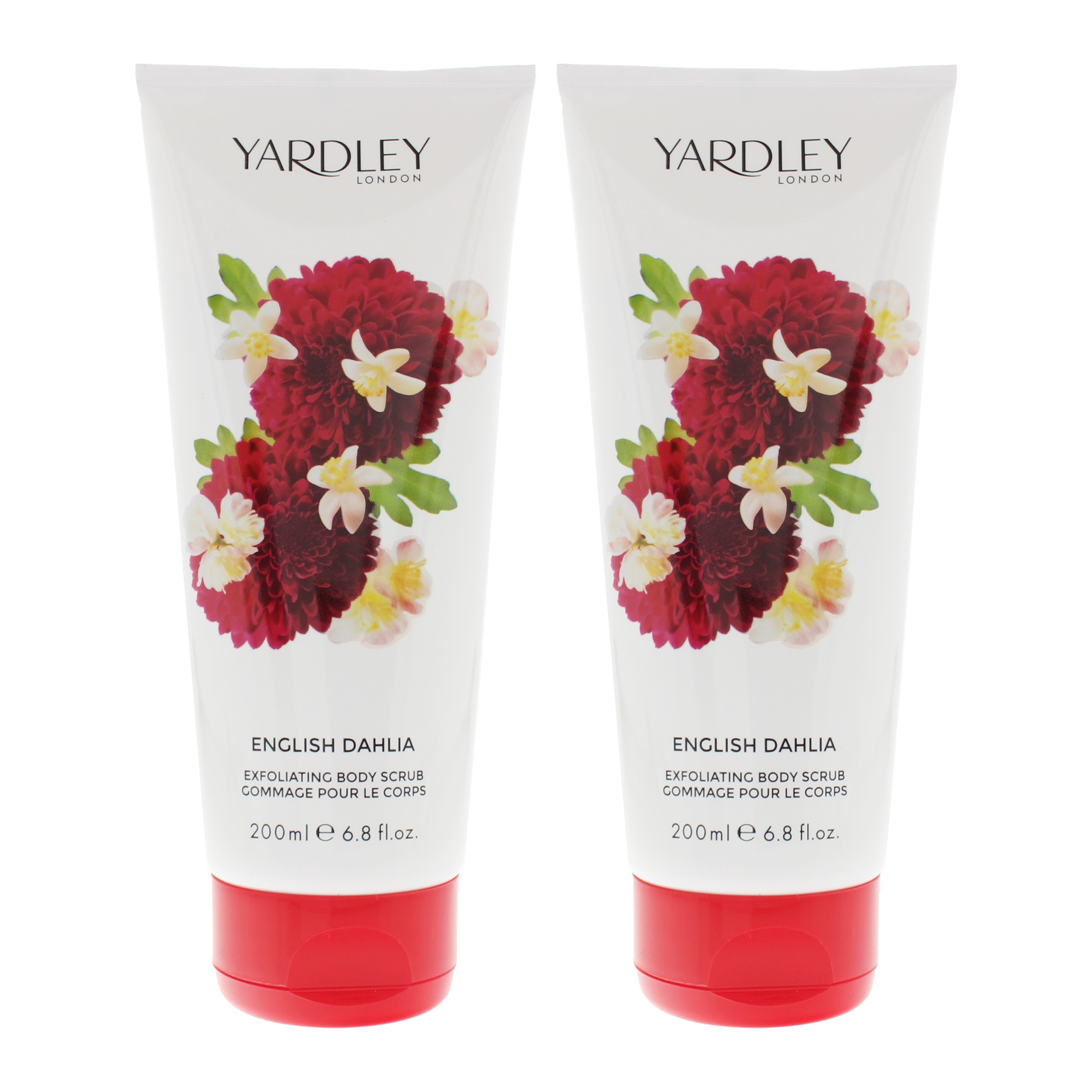 Yardley Womens English Dahlia Body Scrub 200ml For Her x 2 - NA - One Size