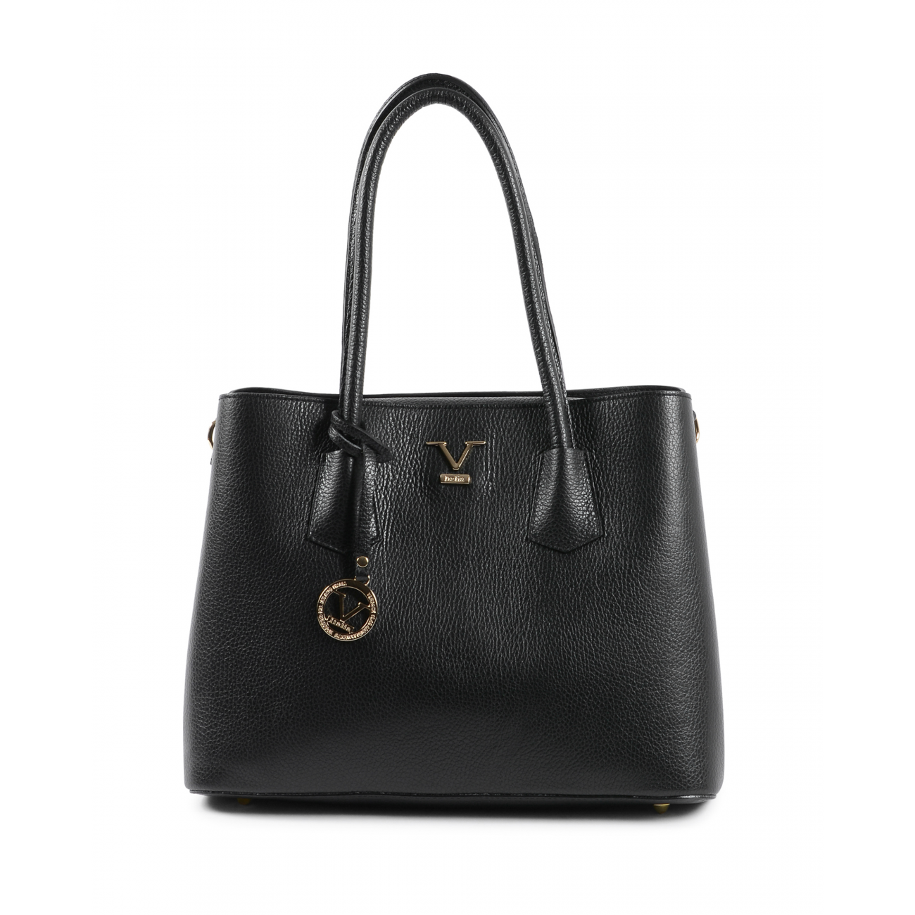 Versace 1969 Abbigliamento Sportivo Srl Milano Italia 19V69 Womens Handbag Black 10510 V2 DOLLARO NERO Leather - One Size