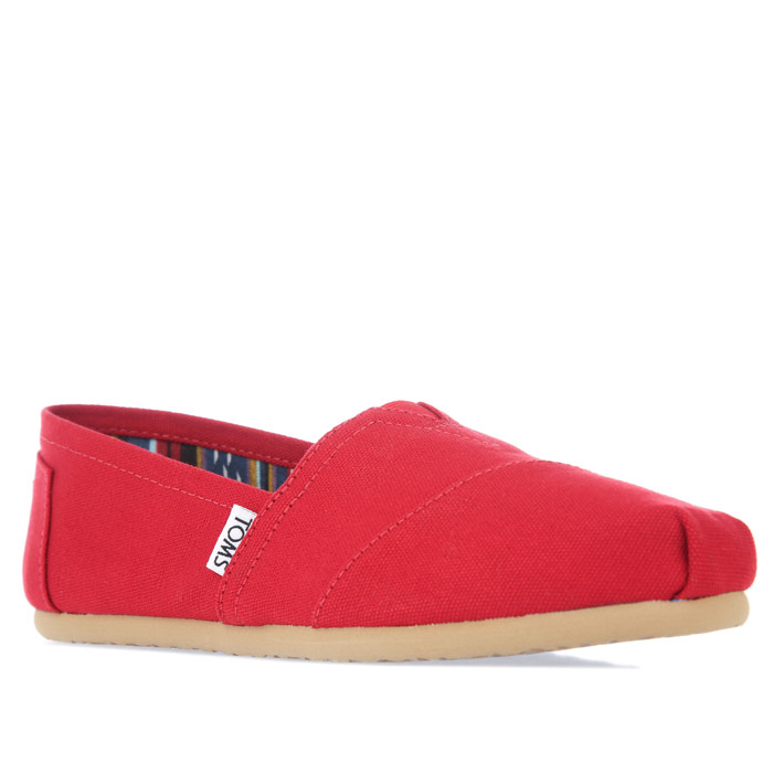 TOMS Classics Canvas Pumps i rött för kvinnor dam – bild 2