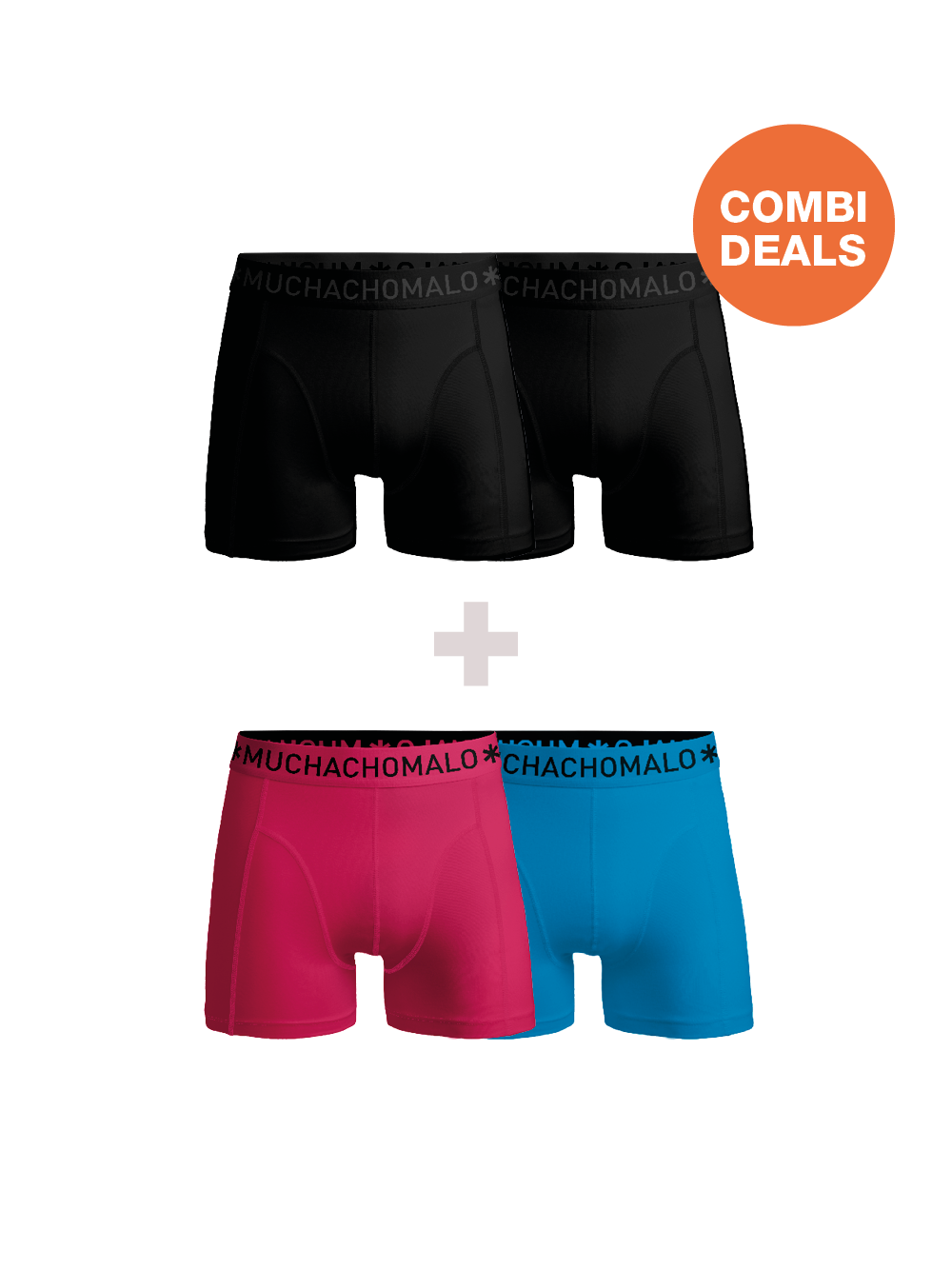 Thumbnail - Muchachomalo Herren Boxershorts – 2+2 Stück – Herren Unterhosen
