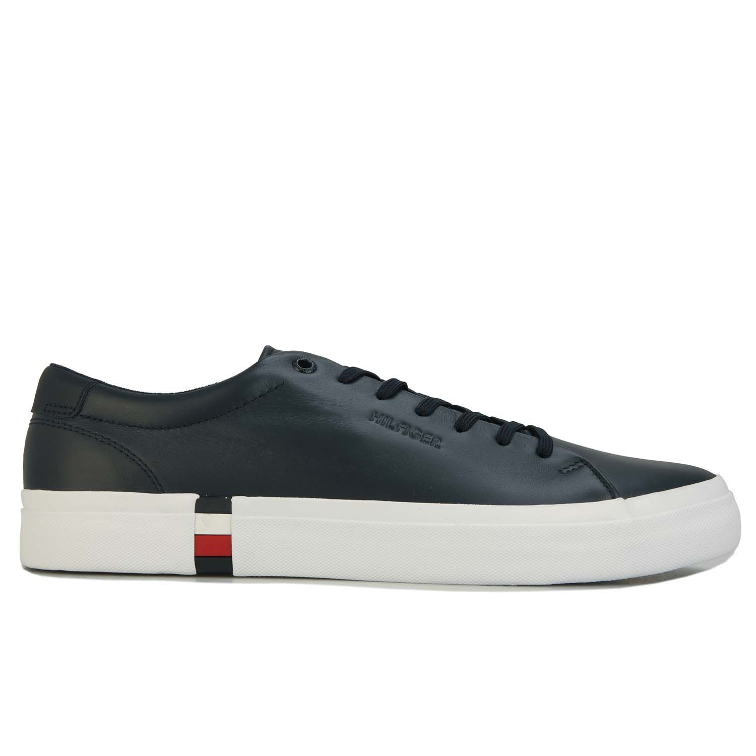 Thumbnail - Baskets Modern Vulc cuir Tommy Hilfiger Pour Homme en Bleu Marine