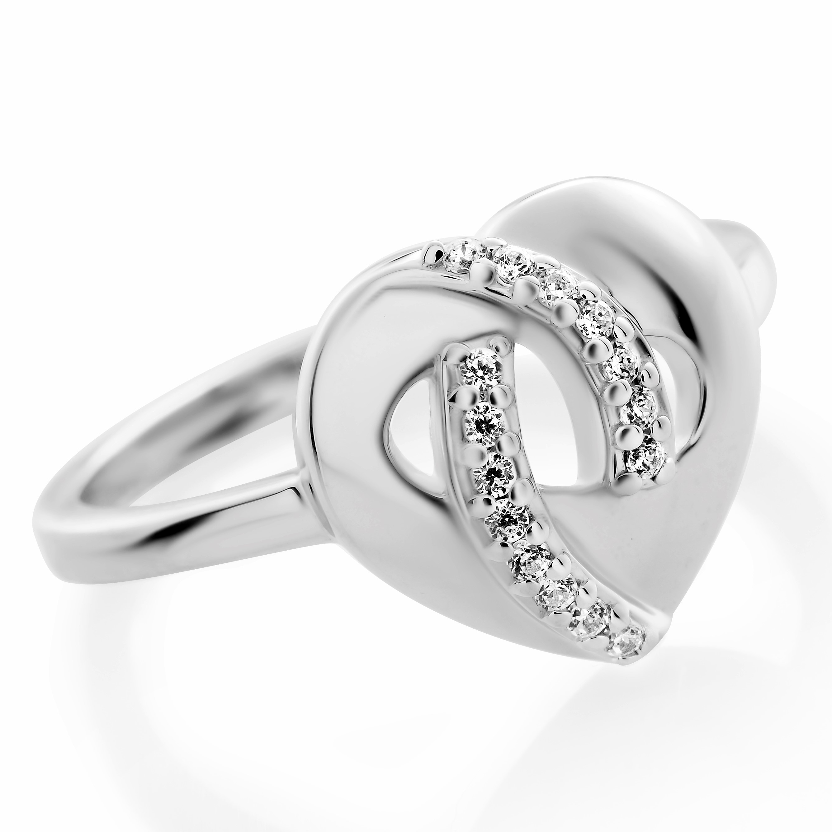 Thumbnail - Orphelia 'Amore' Damen-Ring aus 925er Sterlingsilber – Silber ZR-7577