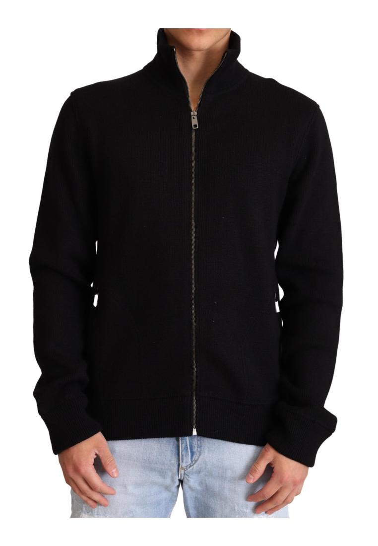 Dolce & Gabbana Mens Black Cashmere Zipper Sweater material_cashmere – Size IT 46 (Mens)