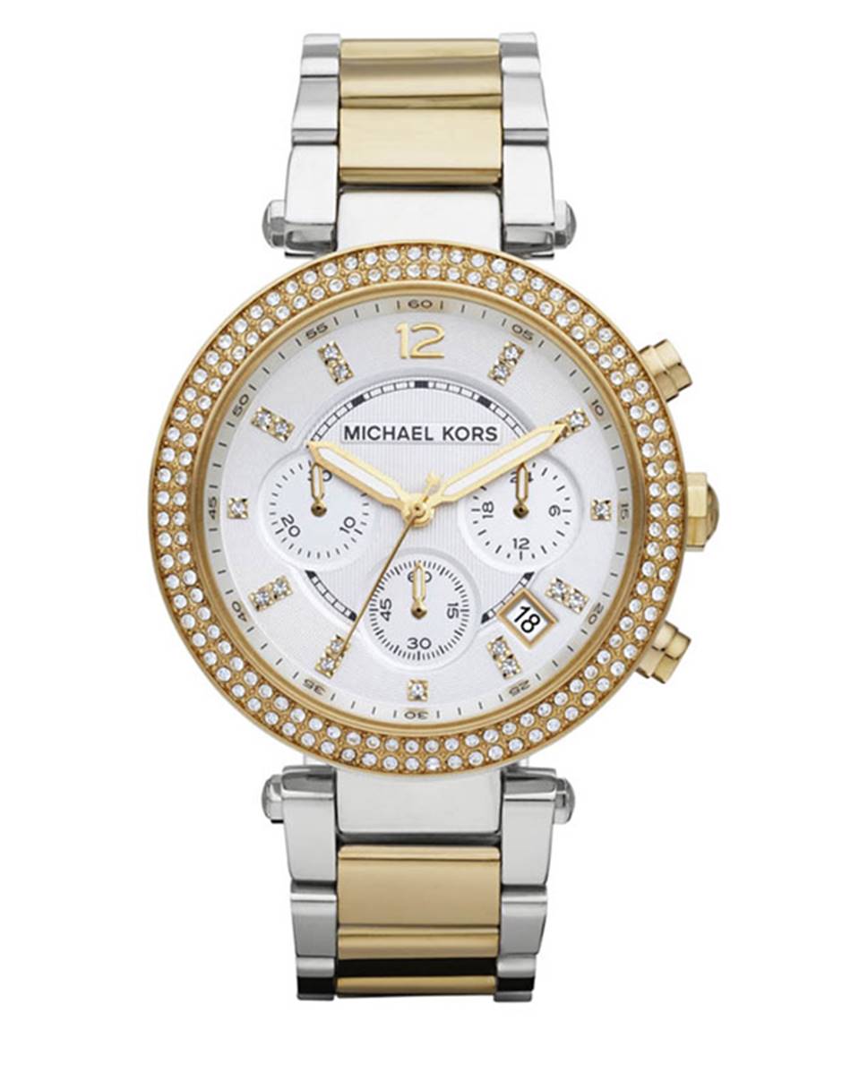Michael Kors Vrouw Zilver En Goud Horloge Mk5626 Zilver
