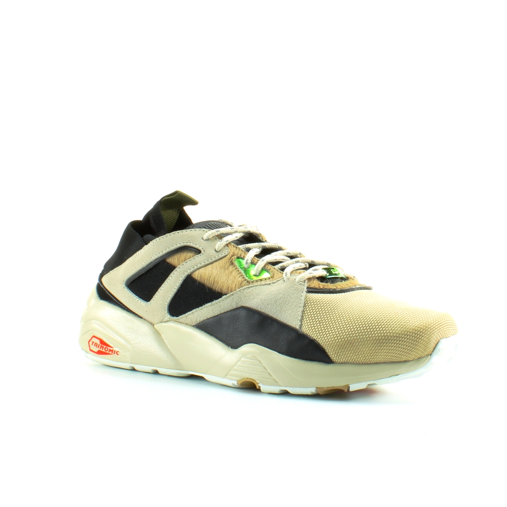 Puma BOG Sock Camping Vit Svart Textil Mens Lace Up Trainers 361904 02 låga sneakers herr – bild 2