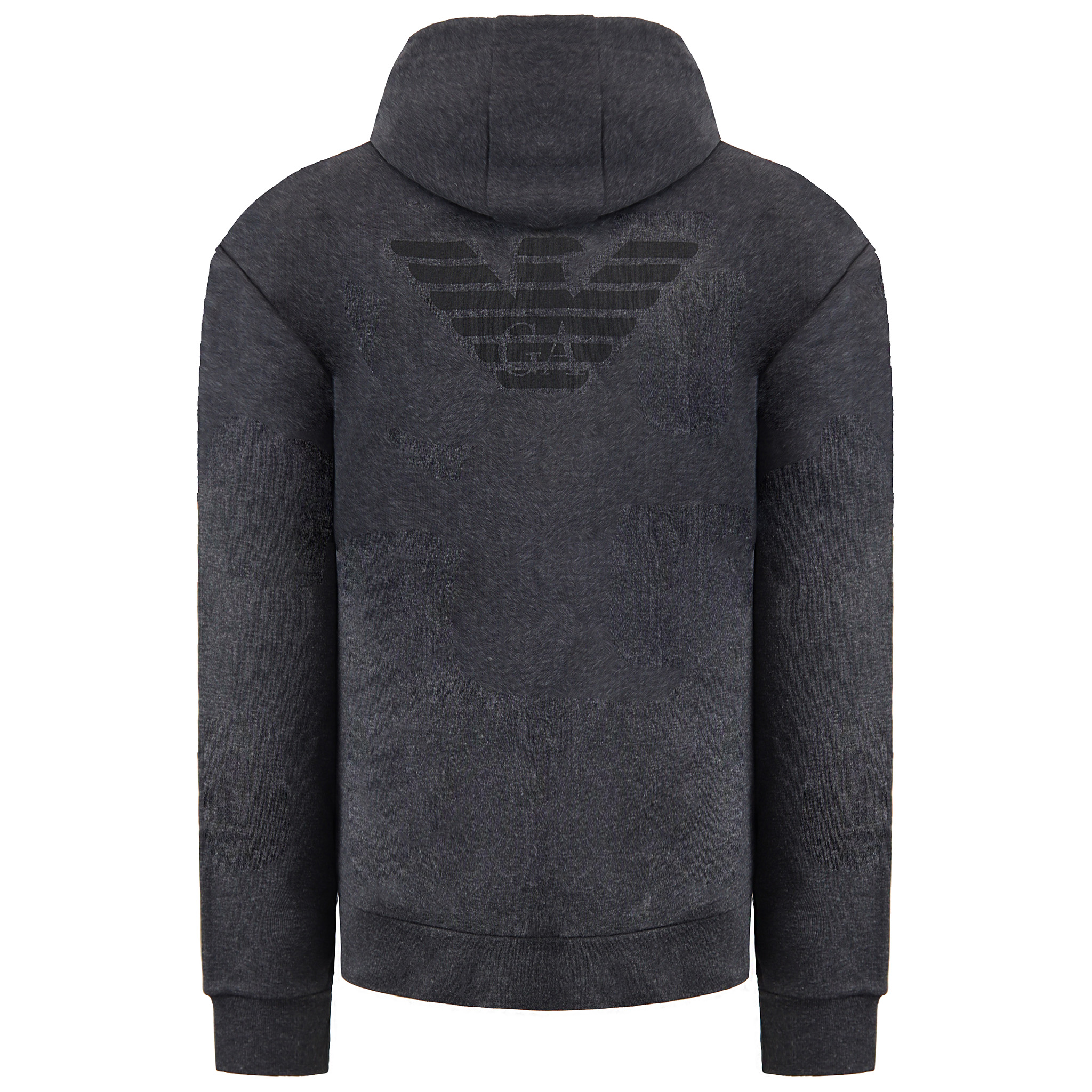Herr Mörkgrå Hoodie 2
