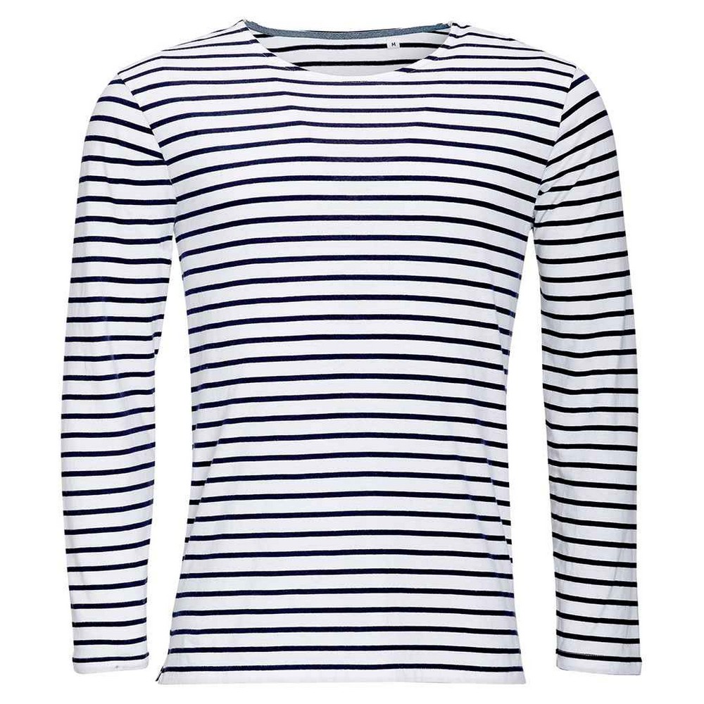 (Vit/marinefärgad)