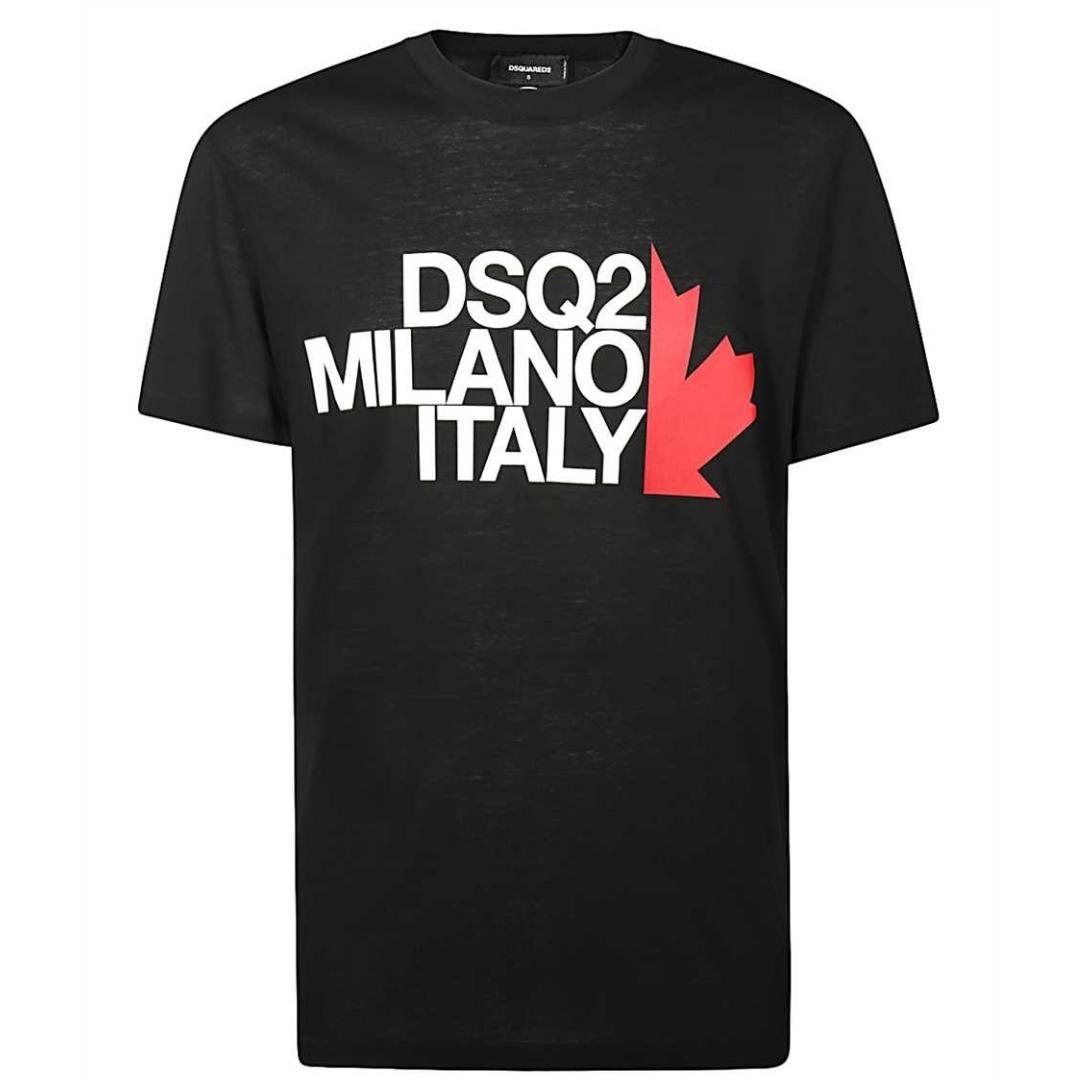 DSQ2 Milano Italy Svart T-shirt