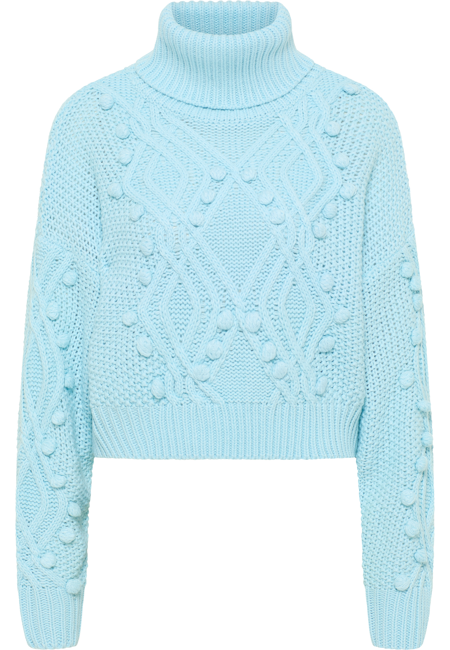 Thumbnail - IZIA Pull à col roulé en tricot gaya