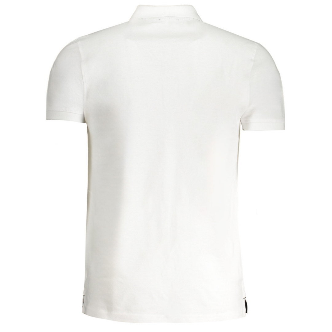 Cavalli Class Bold Logo Vit Polo Shirt pikéer herr – bild 2
