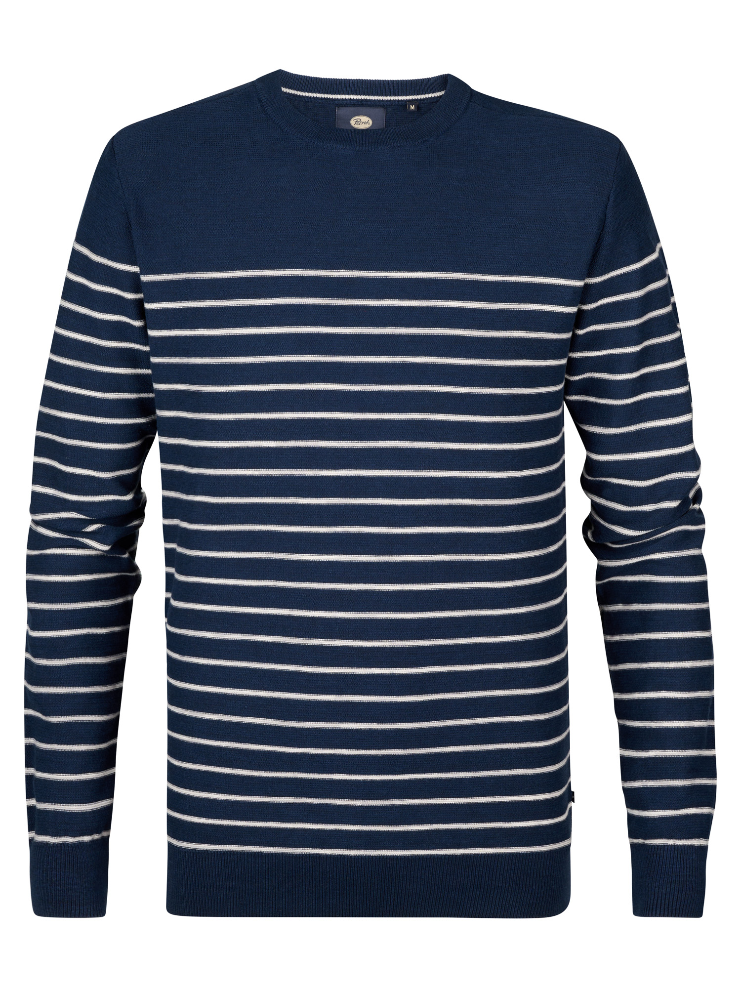 Thumbnail - Petrol Industries - Gestreifter Pullover Palm Herren - Blau