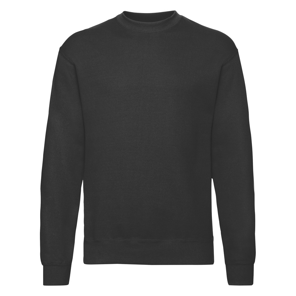 Thumbnail - Fruit of the Loom Unisex Erwachsene Classic Drop Shoulder Sweatshirt (Schwarz)