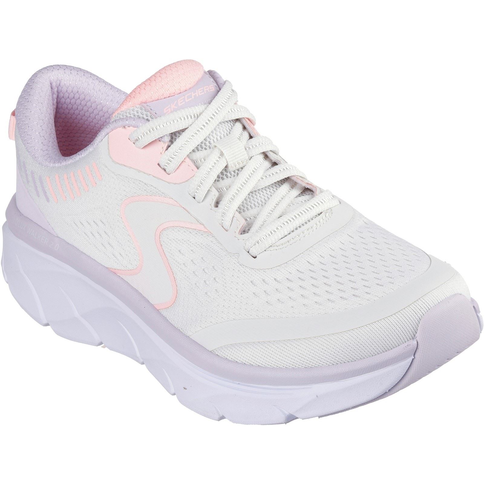 Thumbnail - Skechers D'Lux Walker 2.0 Active Pace Damen Textil Sneakers in Off-Weiß/Rosa