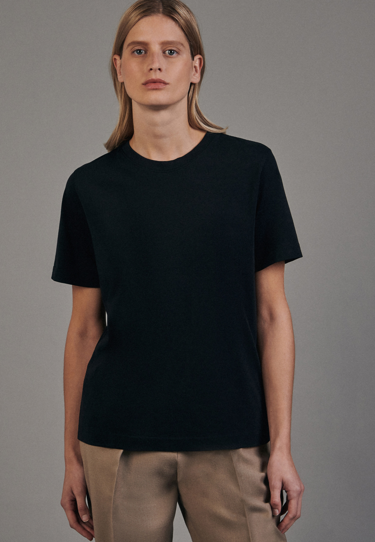 Thumbnail - T-Shirt Damen Schwarz