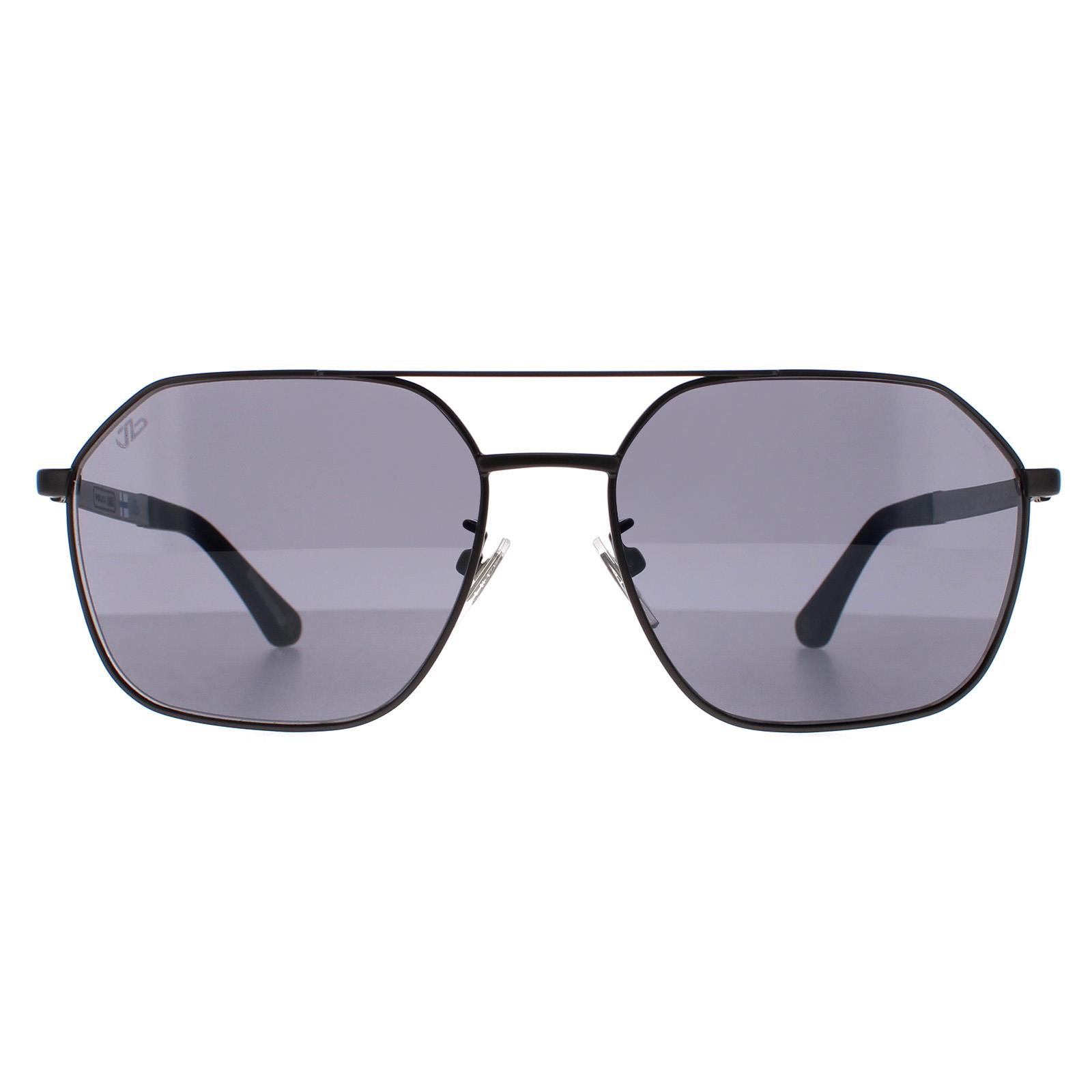 Thumbnail - Police Pilotenbrille Herren Schwarz Grau SPLC34 Origins 41