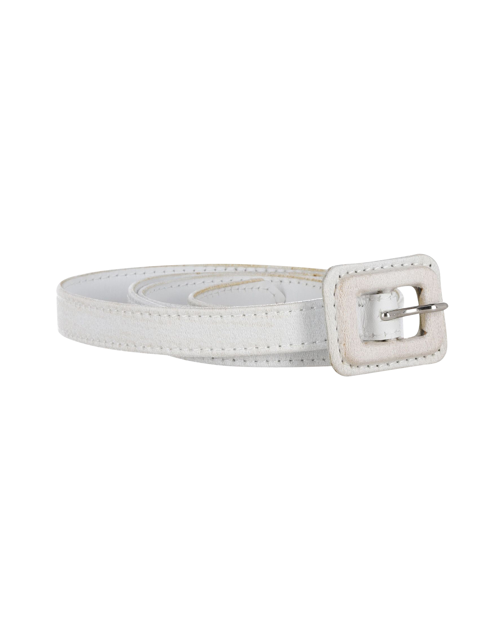 Dior Pre-owned Dior bälte i vitt läder dam – bild 2