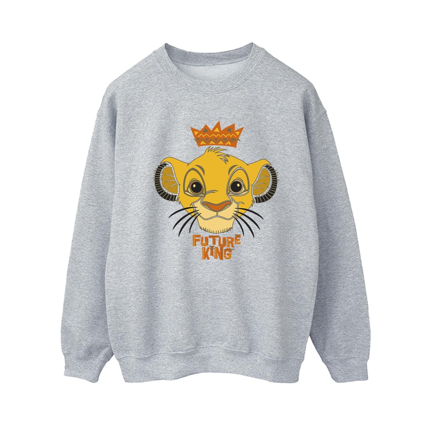 Thumbnail - Disney - "The Lion King Future King" Sweatshirt für Damen (Grau)