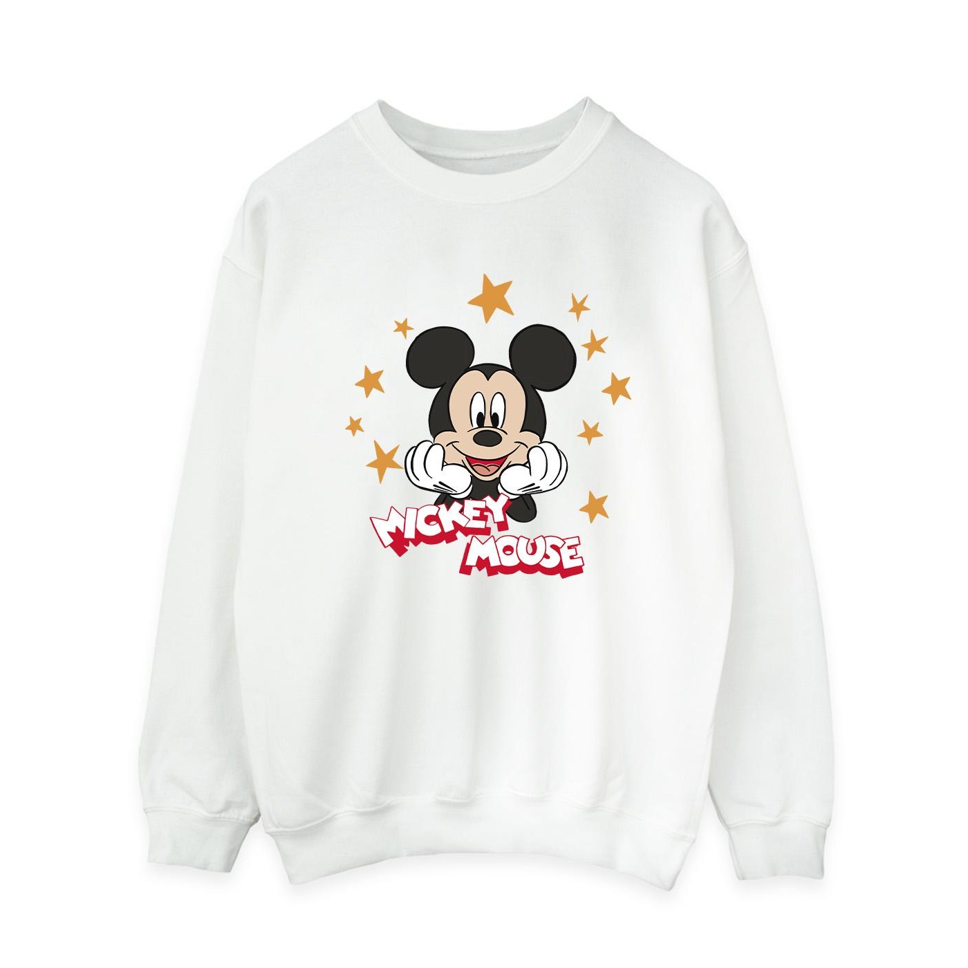 Thumbnail - Disney - "Mickey Mouse Stars" Sweatshirt für Damen (Weiß)