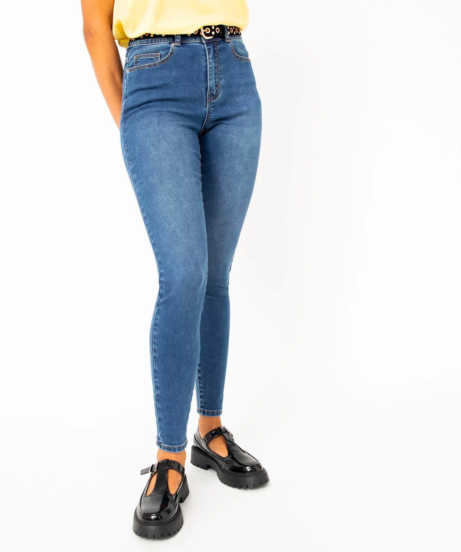 Secret Label Womens Stretch Skinny Jeans - Blue - Size 10 UK