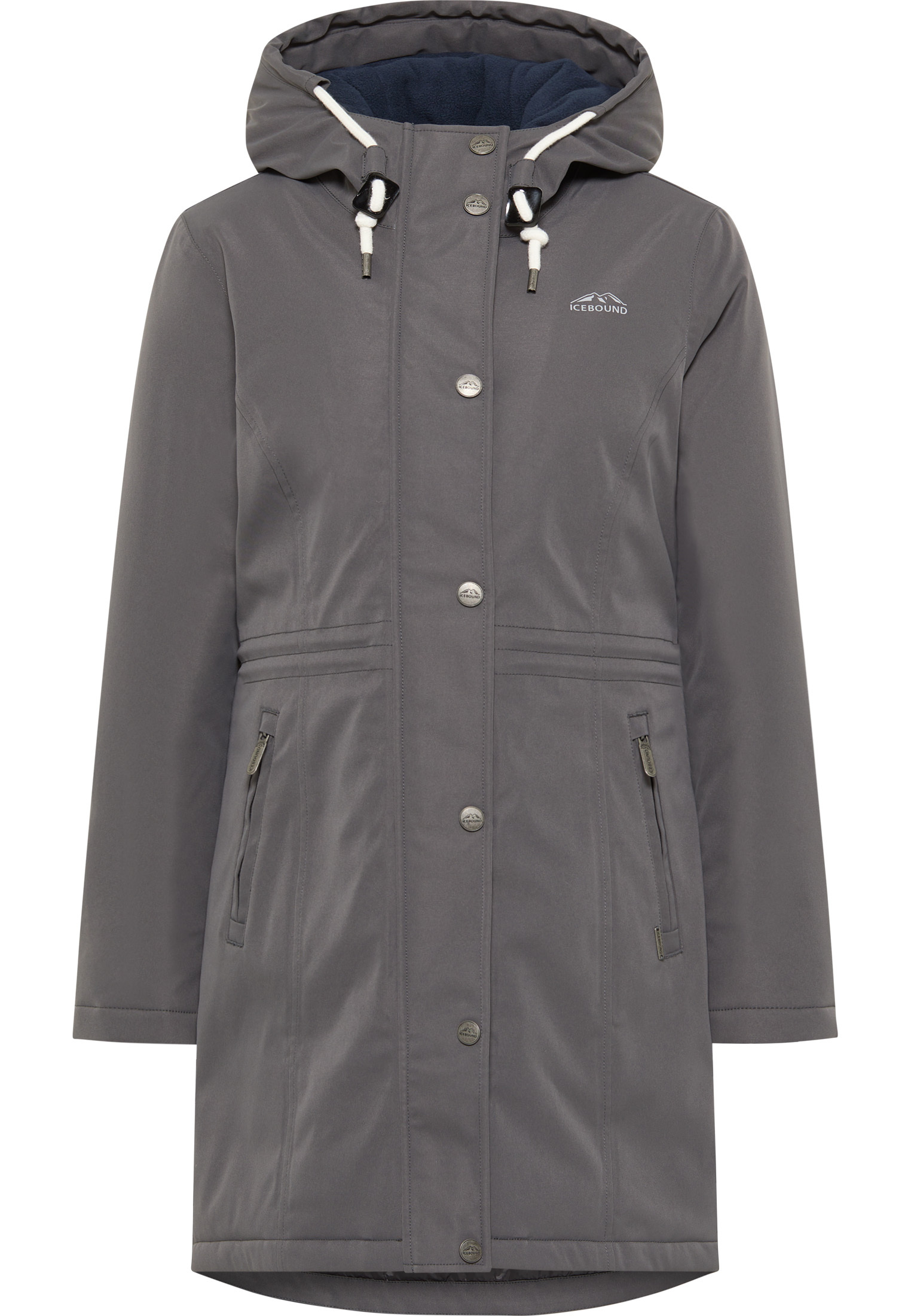Thumbnail - ICEBOUND Winterparka Damen steingrau