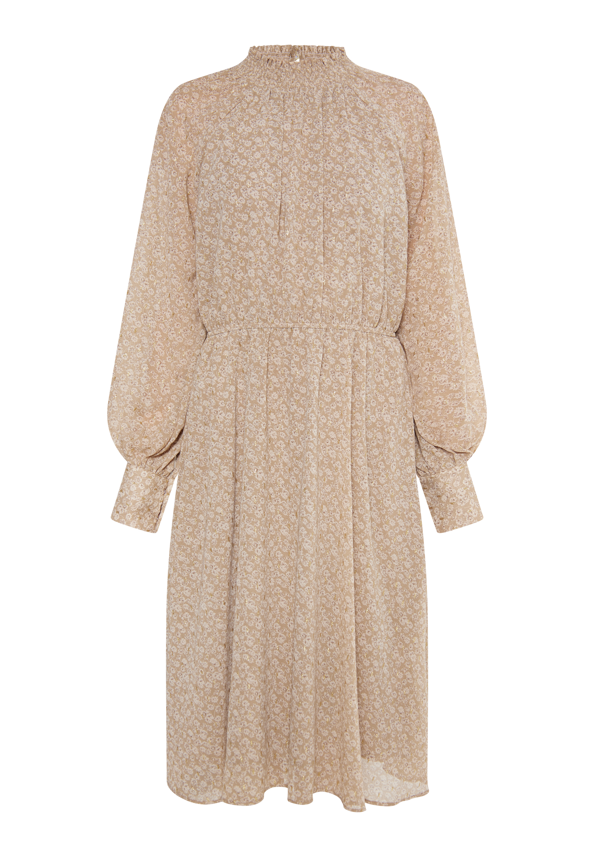 Dreimaster Kleid Damen beige/braun L