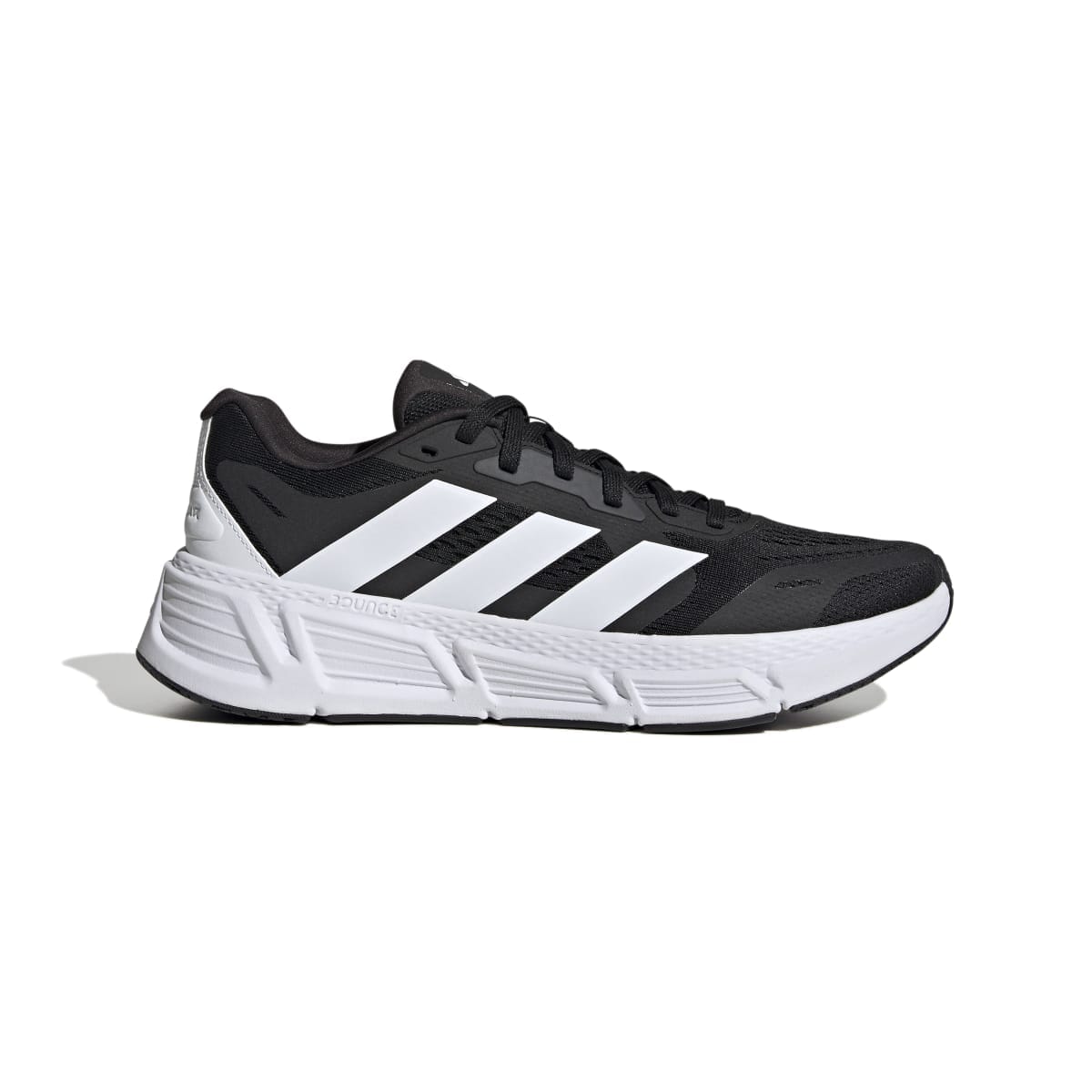 Adidas Mens Questar 2 Running Shoes In Black-White Mesh - Size Uk 10