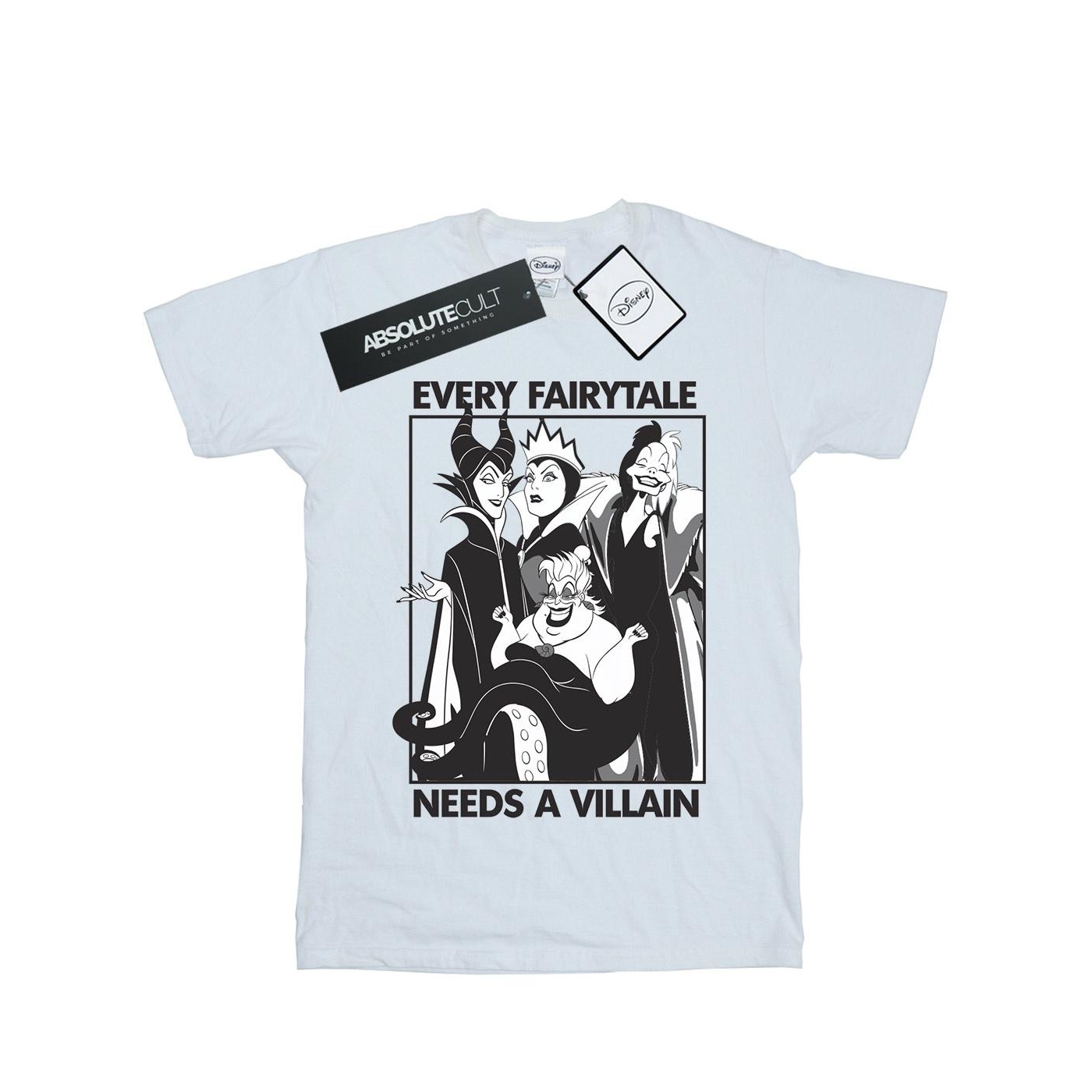 Thumbnail - Disney - "Every Fairy Tale Needs A Villain" T-Shirt für Herren (Weiß)