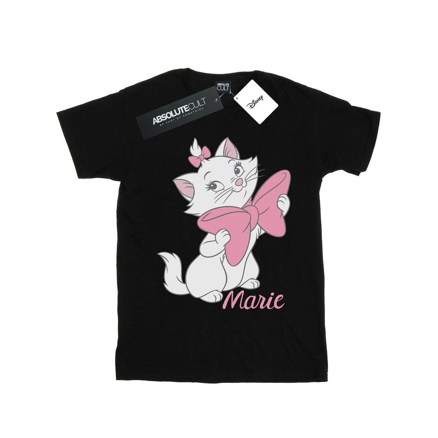 Thumbnail - Disney - "Aristocats Marie Bow" T-Shirt für Mädchen (Schwarz)