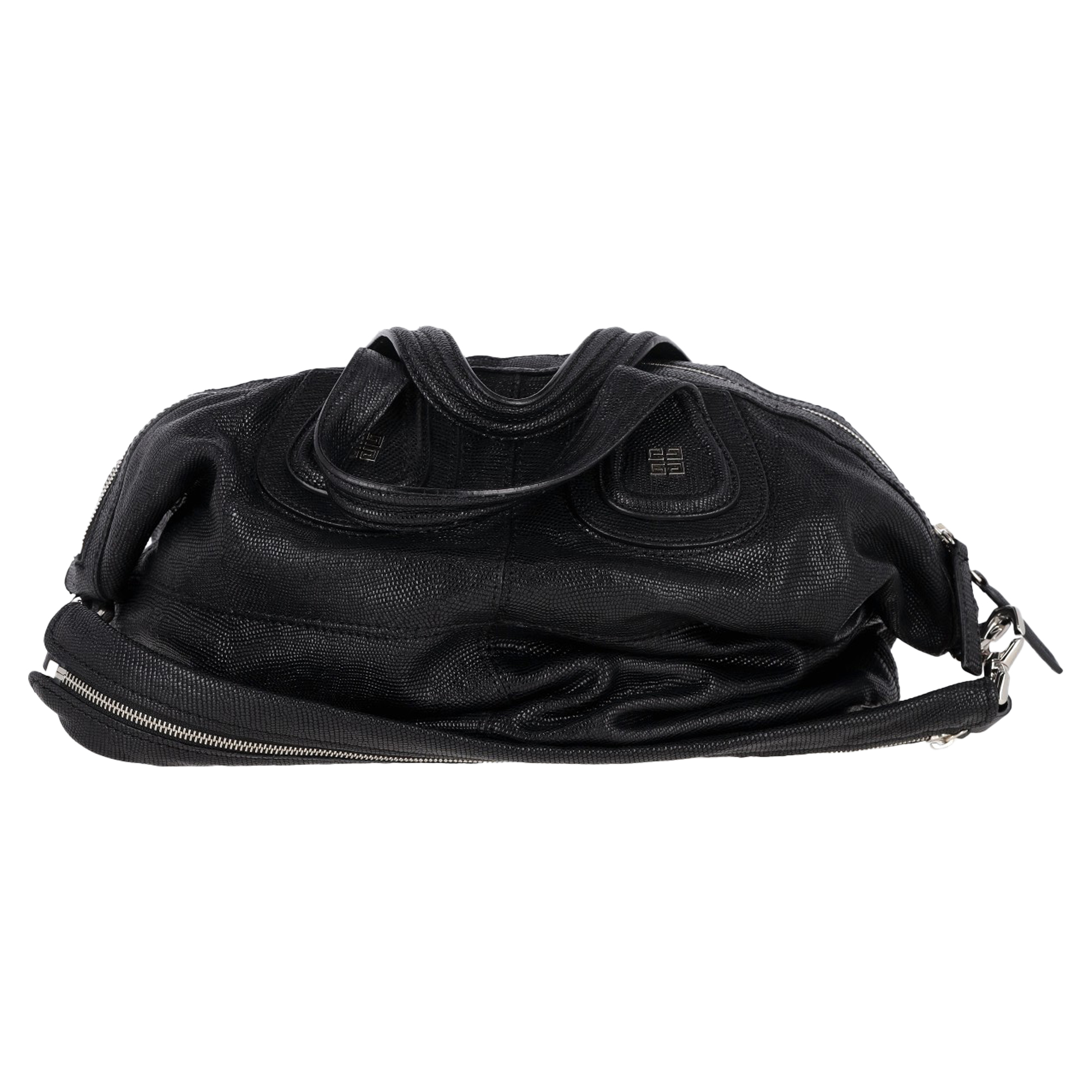 Givenchy Pre-owned Givenchy Nightingale Handtas in Zwart Leer