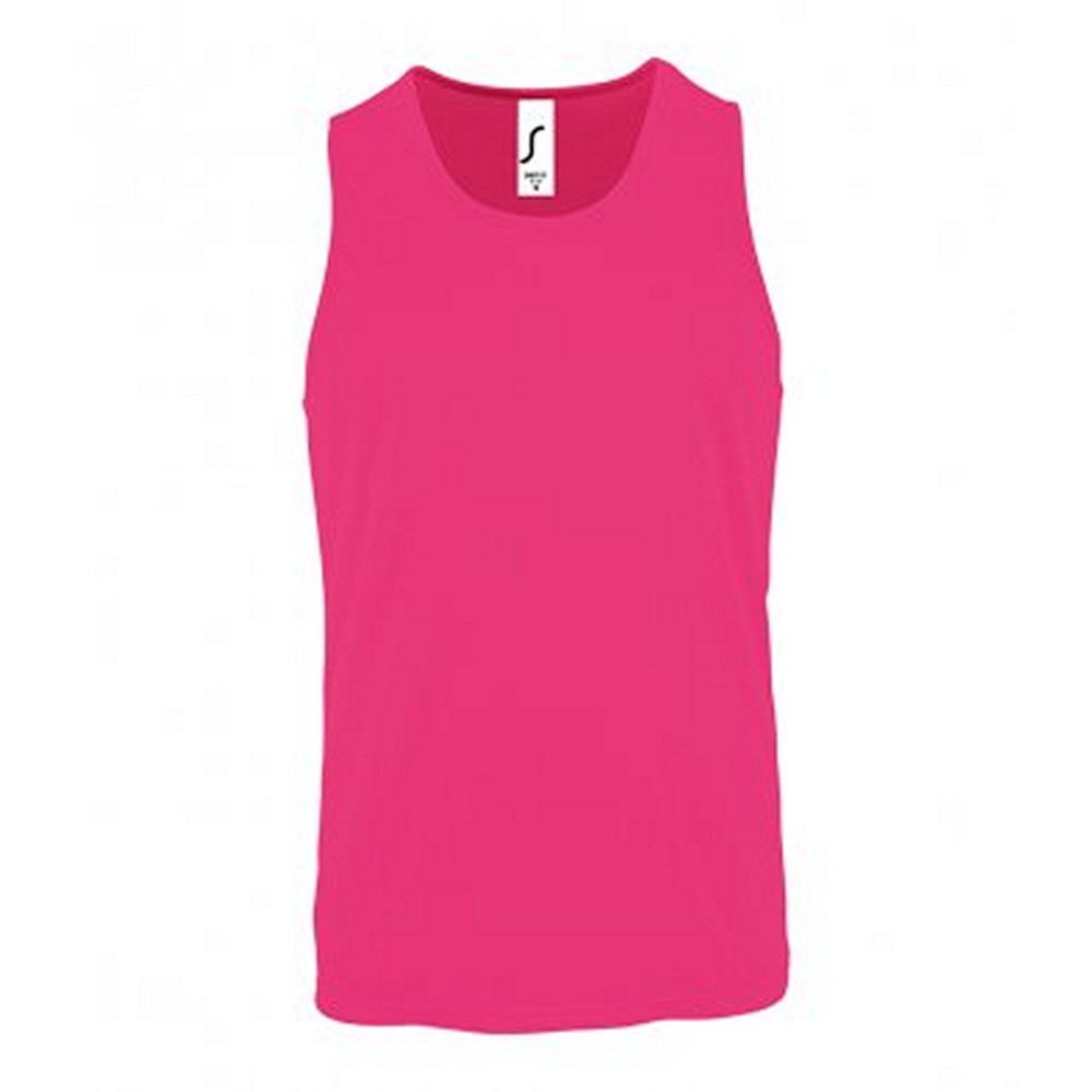 Thumbnail - SOLS Sportliches Herren-Leistungs-Tank-Top (Neon-Pink)