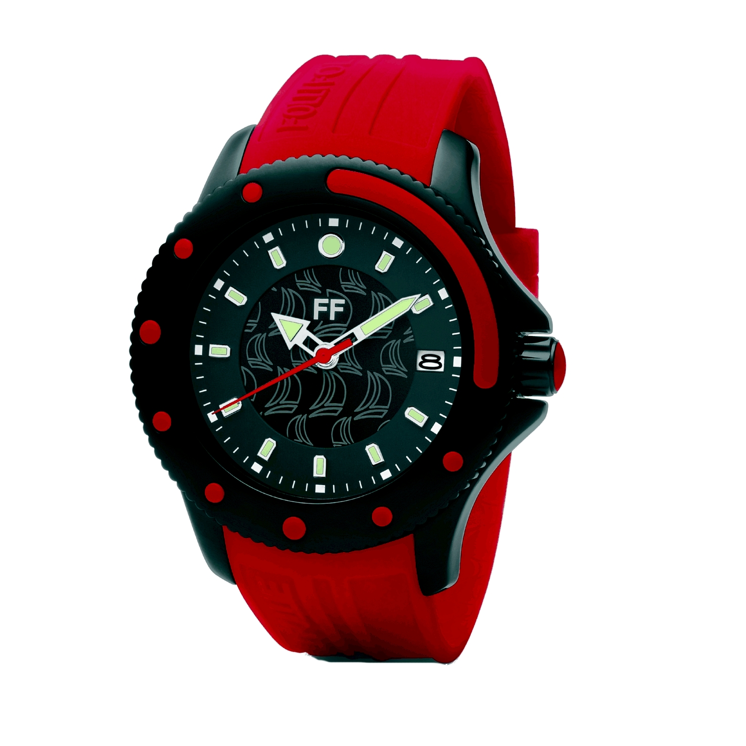 Thumbnail - Folli Follie Damenuhr Quartz Schwarz Rot