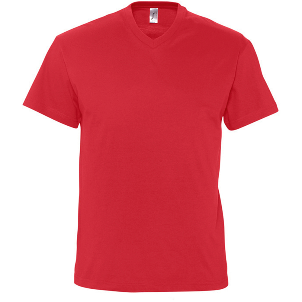 Thumbnail - SOLS Herren Victory V-Ausschnitt Kurzarm T-Shirt (Rot)
