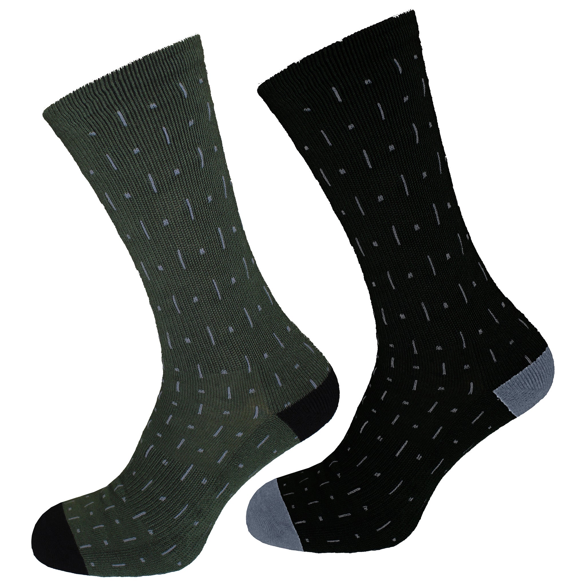Thumbnail - Oakley 2er-Pack Ltch Herren Grün/Schwarze Fahrradsocken