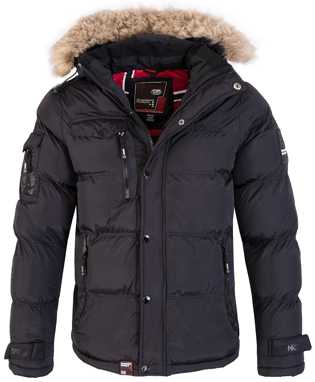 Geographical Norway Jacke Schwarz M